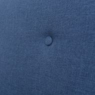 Комплект дивани и кресло, 3 части, плат, сини