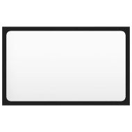 Комплект мебели за баня, черен, ПДЧ