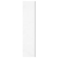 Шкаф с огледало за баня, 60x15x75 см, МДФ, бял гланц