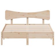 Рамка за легло без матрак, 120x200 см, масивна чамова дървесина
