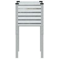 Градинска саксия 45x45x88 см, поцинкована стомана