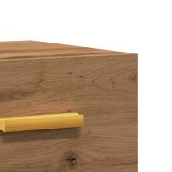 Нощно шкафче за стенен монтаж, дъб артизан, 35x35x20 см