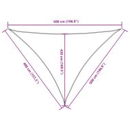 Платно-сенник, Оксфорд плат, триъгълно, 4x5x5 м, бяло