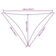 Платно-сенник, Оксфорд плат, триъгълно, 5x5x6 м, бяло
