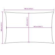 Платно-сенник, Оксфорд текстил, правоъгълно, 4x7 м, кафяво