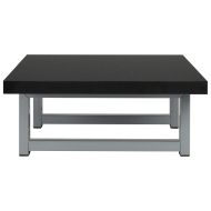 Комплект мебели за баня от две части, керамика, черен