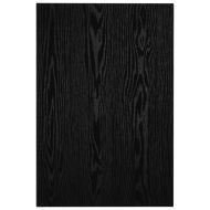 Комплект мебели за баня от две части, керамика, черен