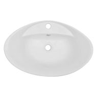 Комплект мебели за баня от две части, керамика, черен