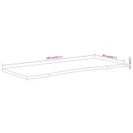 Плот за бюро, 140x50x2,5 см, правоъгълен, масивно дърво акация