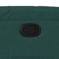 Изправящ реклайнер стол, тъмнозелен, текстил