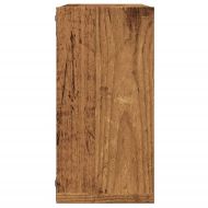 Стенни кубични рафтове, 2 бр, старо дърво, 30x15x30 см
