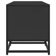 ТB шкаф, черен, 100x35x41 см, инженерно дърво и метал