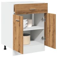 Шкаф с чекмеджета "Lyon", дъб Artisan, 60x46x81,5 см, инженерно дърво