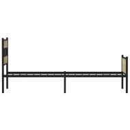 Рамка за легло без матрак сонома дъб 100x200 см инженерно дърво
