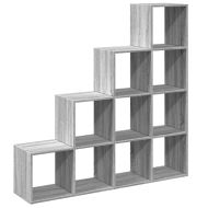 Разделител за стая / библиотека 4 нива 131,5x29x131,5 см