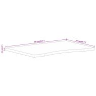 Плот за бюро с извивка 90x50x2,5 см грубо мангово дърво масив