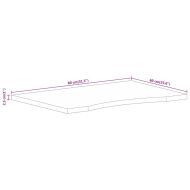 Плот за бюро с извивка 80x60x2,5 см грубо мангово дърво масив
