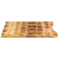 Плот за бюро с извивка 100x80x2,5 см грубо мангово дърво масив