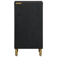 Сайдборд, черен, 40x33x75 см, инженерно дърво