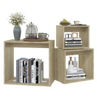 Стифиращи маси, 3 бр, дъб сонома, ПДЧ