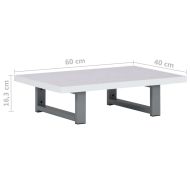 Обзавеждане за баня, бяло, 60x40x16,3 см