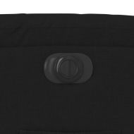 Електрически изправящ реклайнер стол, черен, текстил