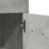 Шкаф за баня, бетонно сив, 60x33x80 см, ПДЧ