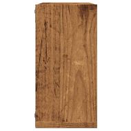 Стенни кубични рафтове, 4 бр, старо дърво, 30x15x30 см