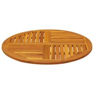 Плот за маса, Ø90x2,2 см, кръгъл, акациево дърво масив