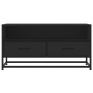 ТB шкаф, черен, 80x34,5x40 см, инженерно дърво и метал