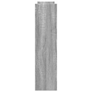 Тясна количка за съхранение 4 нива сив сонома инженерно дърво