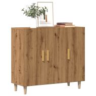 Сайдборд, дъб артизан, 90x34x80 см, инженерно дърво