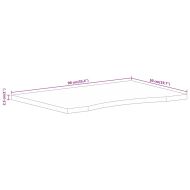 Плот за бюро с извивка 90x50x2,5 см грубо мангово дърво масив