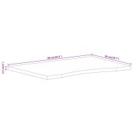 Плот за бюро с извивка 90x50x2,5 см грубо мангово дърво масив