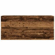 Долен шкаф за мивка, старо дърво, 100x38,5x45см инженерно дърво