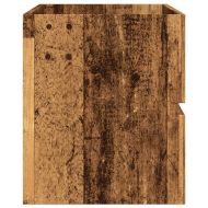 Долен шкаф за мивка, старо дърво, 100x38,5x45см инженерно дърво