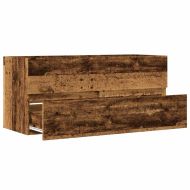 Долен шкаф за мивка, старо дърво, 100x38,5x45см инженерно дърво