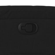 Изправящ реклайнер стол, черен, текстил