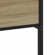 Метална рамка за легло, без матрак, сонома дъб, 193x203 см