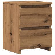 Нощно шкафче, дъб артизан, 30x30x40 см, инженерно дърво