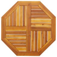 Плот за маса 70x70x2 см осмоъгълен масивна дървесина акация