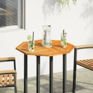 Плот за маса 70x70x2 см осмоъгълен масивна дървесина акация