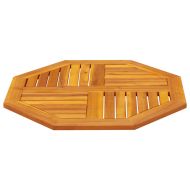 Плот за маса 70x70x2 см осмоъгълен масивна дървесина акация