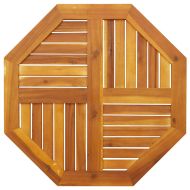 Плот за маса 70x70x2 см осмоъгълен масивна дървесина акация