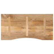 Плот за бюро с извивка 120x50x2,5 см грубо мангово дърво масив