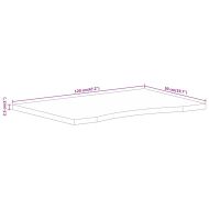 Плот за бюро с извивка 120x50x2,5 см грубо мангово дърво масив