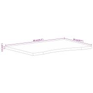 Плот за бюро с извивка 80x50x2,5 см грубо мангово дърво масив