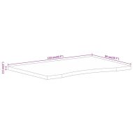 Плот за бюро с извивка 110x50x2,5 см грубо мангово дърво масив