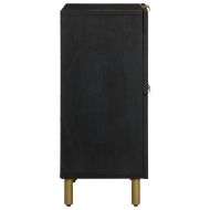Сайдборд, черен, 60x33x75 см, инженерно дърво