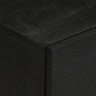 Нощно шкафче, черно, 50x33x62 см, инженерно дърво